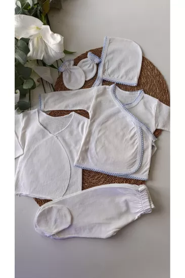 VaVbaby Acil İhtiyaç Seti 5 li Kutulu Zıbın Acil Hastane Çıkışı Mavi